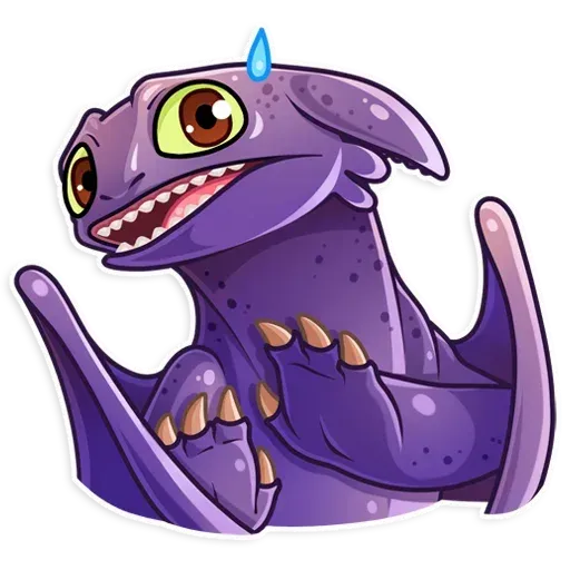 Toothless horror Discord sticker