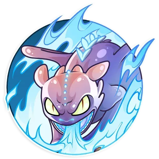 Toothless angry Discord sticker