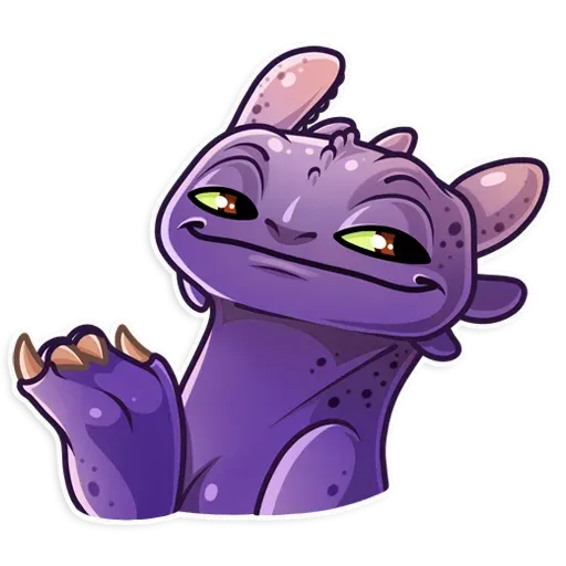 Toothless smug Discord sticker
