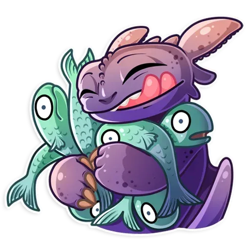 Toothless Yummy Discord sticker