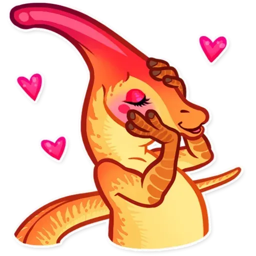 Parasaur Blush Discord sticker