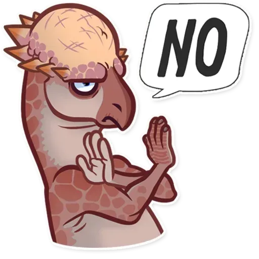 Pachy No. Discord sticker