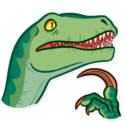 Raptor Think Discord sticker