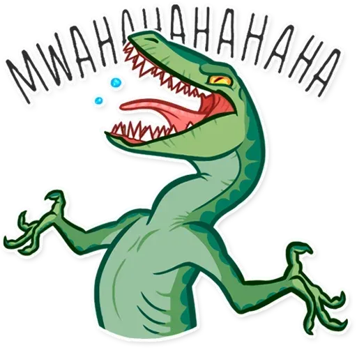 Raptor Evil Laugh Discord sticker