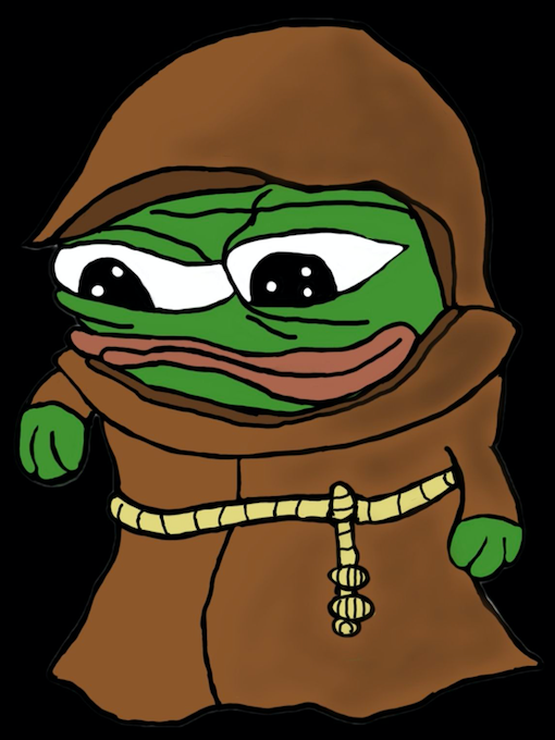 Monk Pepe Discord sticker