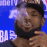 lebron smoke Discord sticker