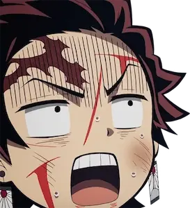 Tanjiro Shocked Surprised Wow
