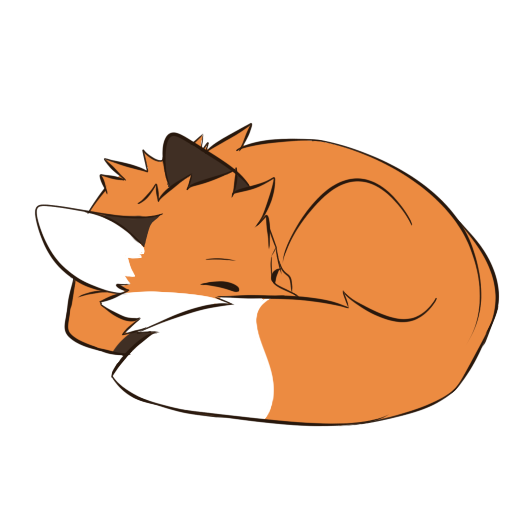 Fox Sleeping Discord sticker