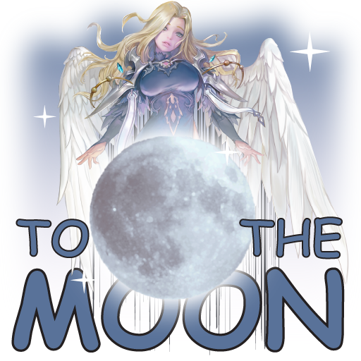to the moon Discord sticker
