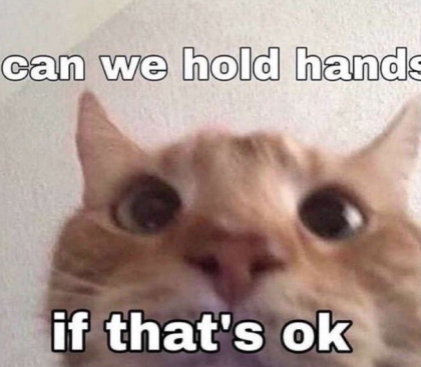 can we hold hands Discord sticker
