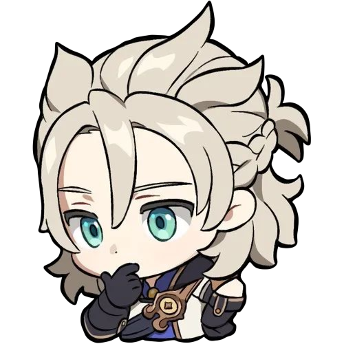 Albedo Think Discord sticker