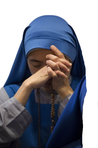 Nunpraying Discord sticker