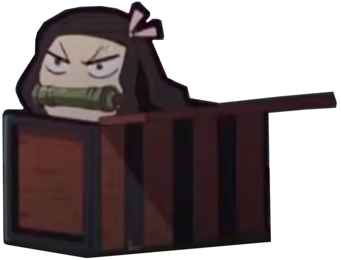 Nezuko Mad Discord sticker