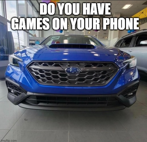 Subaru You Have Games On Phone Discord sticker