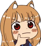 Neko Thinking Discord sticker