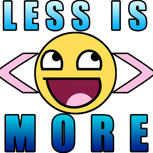 Less Is More Discord sticker