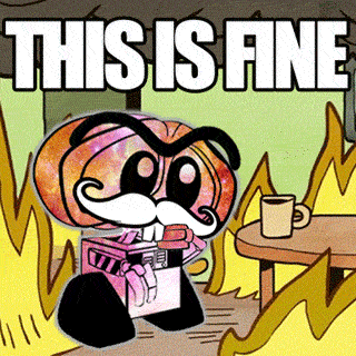 SarahBot - This is Fine Discord sticker