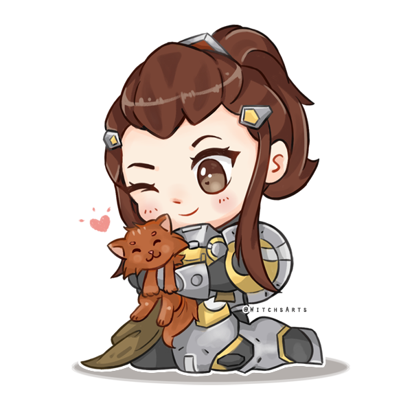 Brigitte gatita Discord sticker