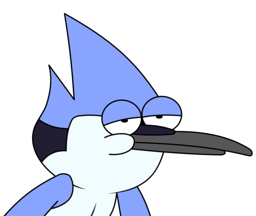 Mordecai Smug Discord sticker