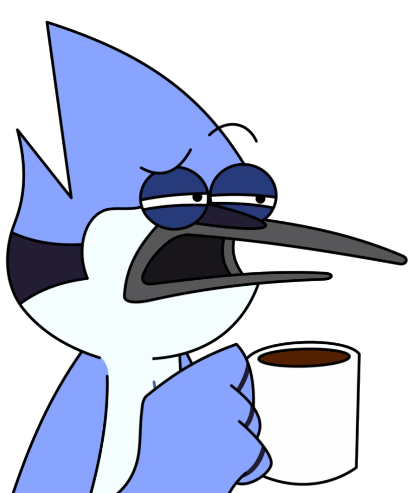 Mordecai Disgust Discord sticker