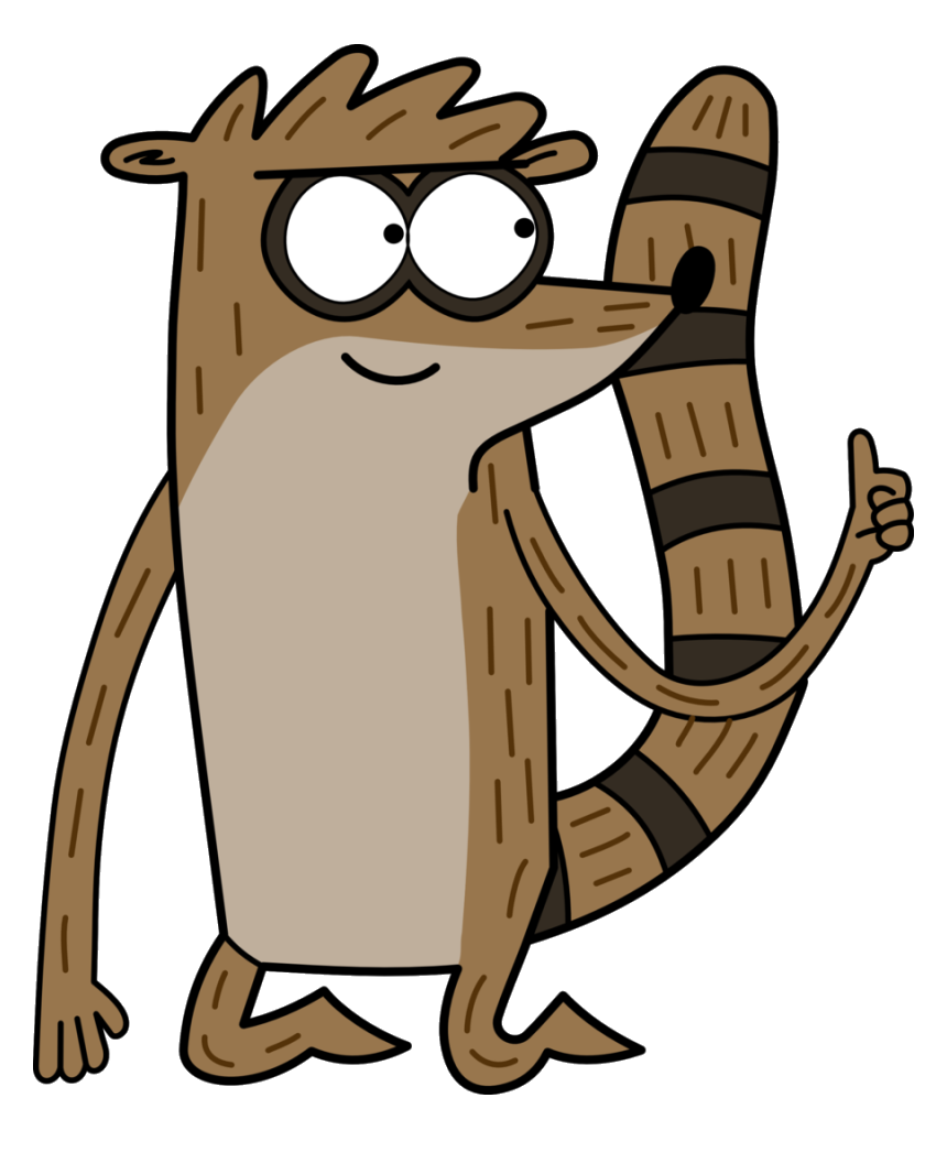 Rigby Thumbs Up Discord sticker