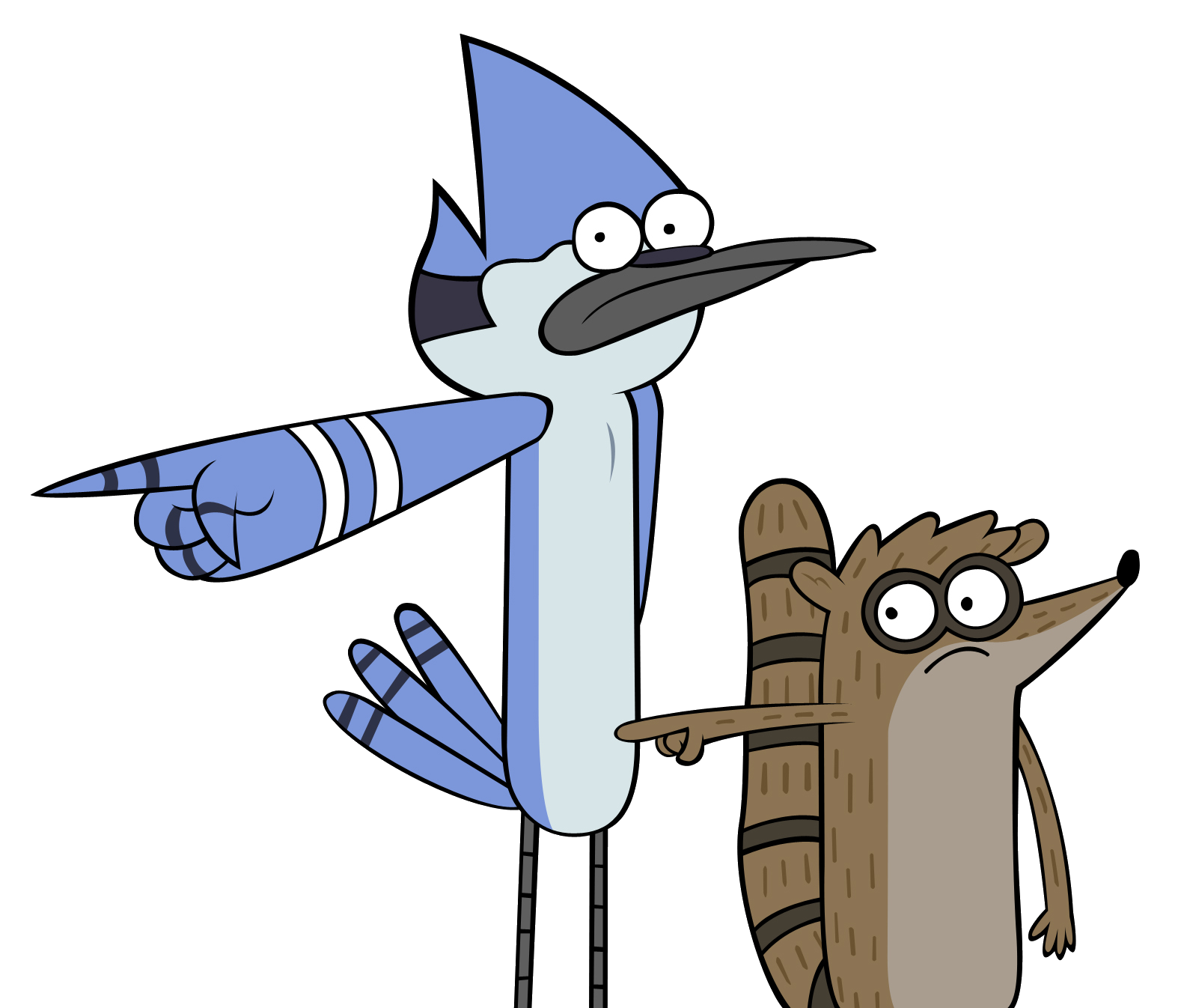 Mordecai Rigby Point  Discord sticker