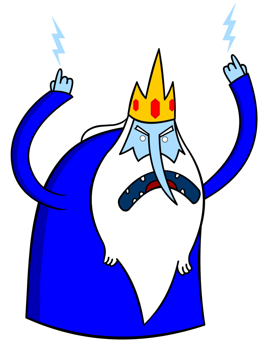 Ice King Angry Discord sticker