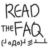 READ THE FAQ!1!1!1 Discord sticker