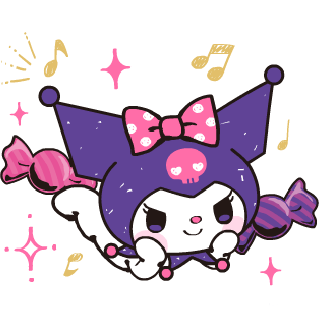 Kuromi Chilling Discord sticker