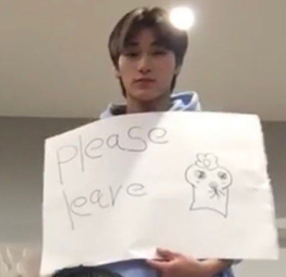 please leave. Discord sticker