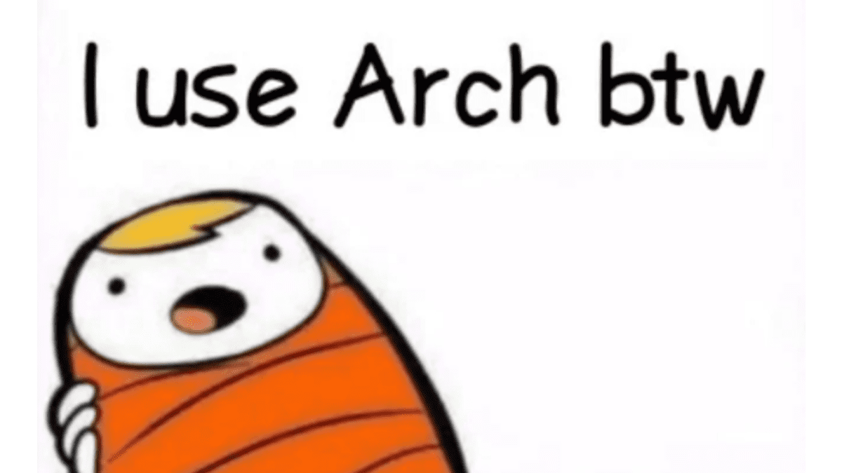 i use arch  | .gg/programacion Discord sticker
