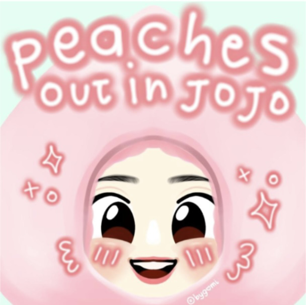 Peaches out in jojo Discord sticker