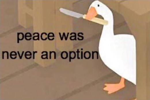 peace was never an option Discord sticker