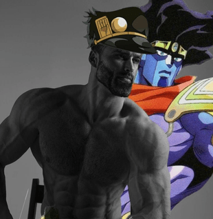 JOJO chad Discord sticker