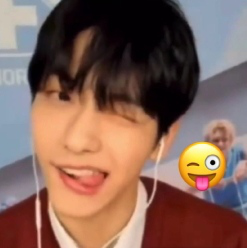 Soobin with the tongue out Discord sticker
