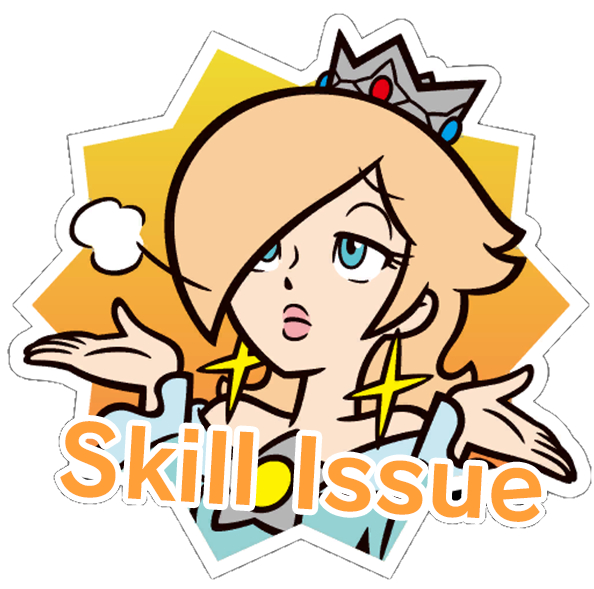 skill issue Discord sticker