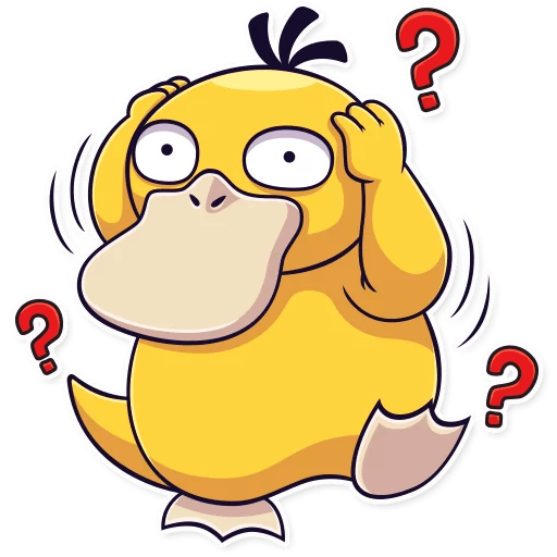 Confused Psyduck Discord sticker