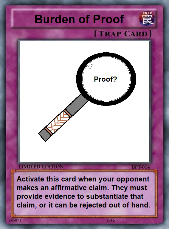 Burden of Proof Discord sticker