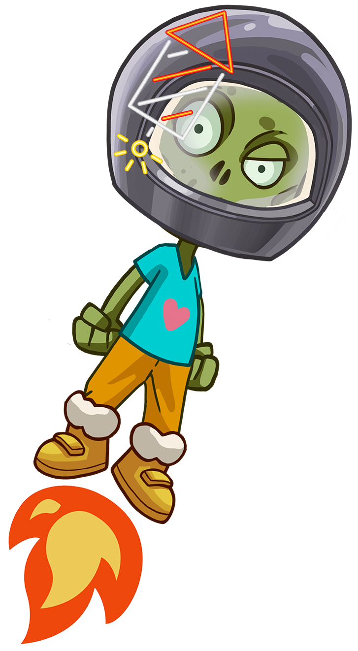 Zombie to the Moon Discord sticker