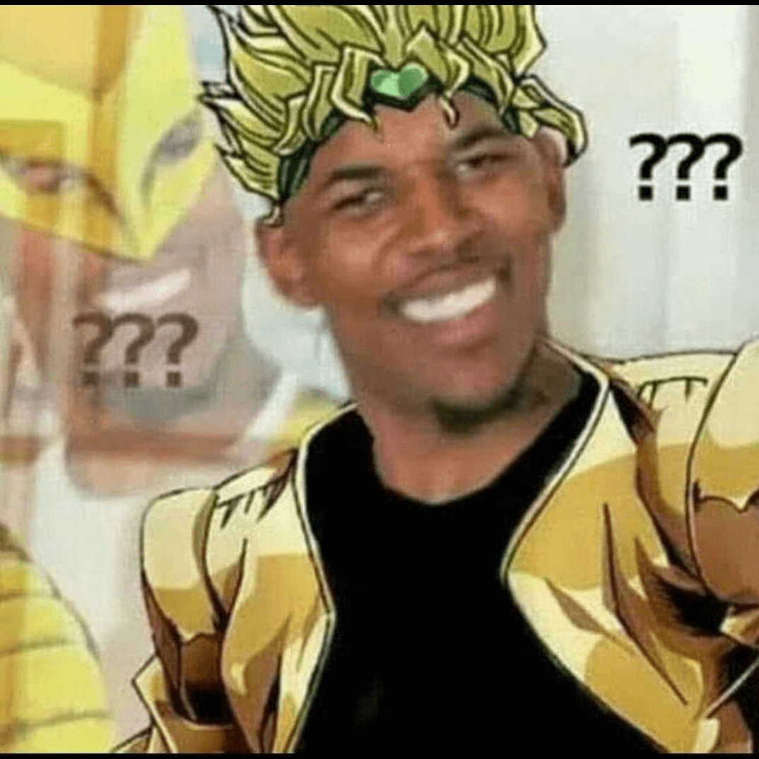 Dio Confused Discord sticker