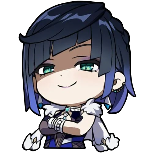 yelan smirk Discord sticker
