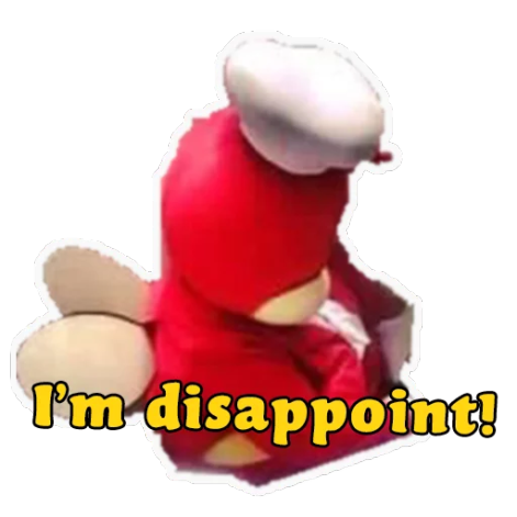 Jollibee Disappointed  Discord sticker