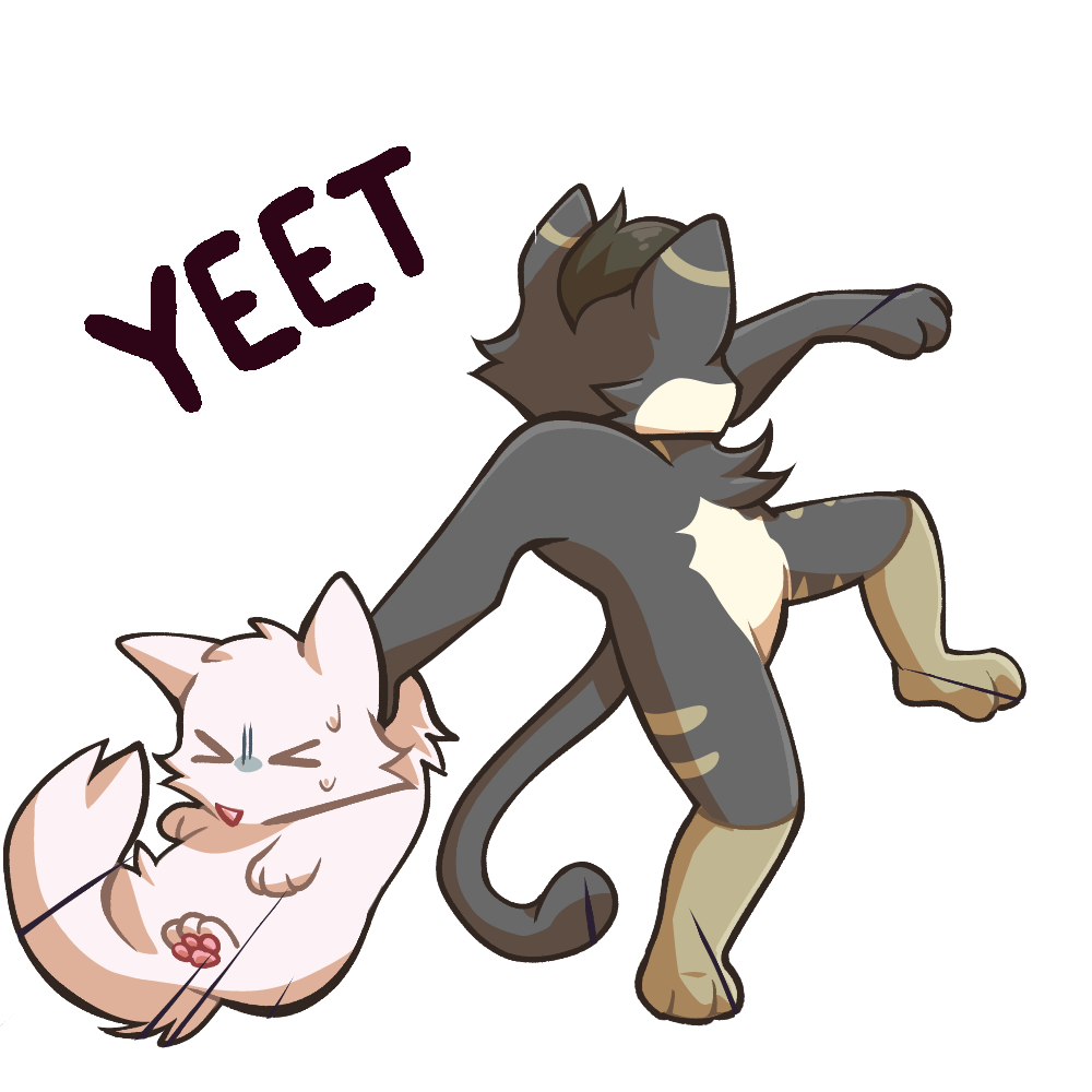 Leo YEET Discord sticker